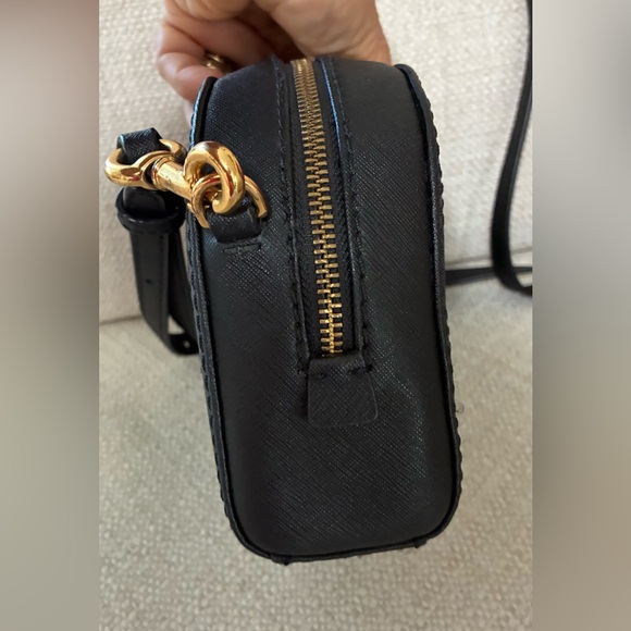 Marc Jacobs EUC Black Leather Playback Dome Crossbody Bag w/Gold Hardware